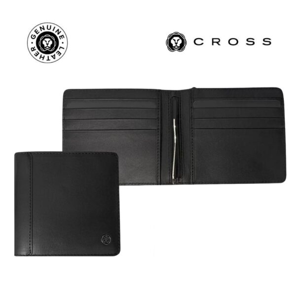 CROSS Leather Clip Wallet – Black