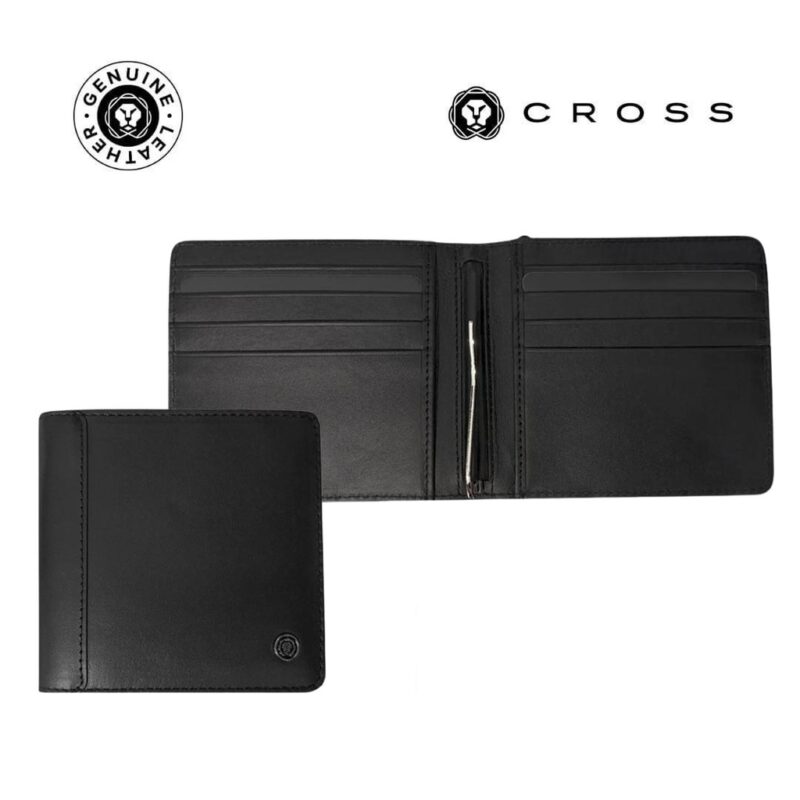 CROSS Leather Clip Wallet – Black