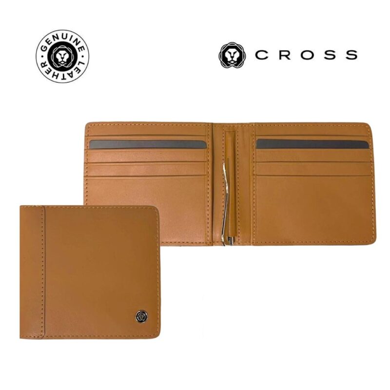 CROSS Leather Clip Wallet – Mocha
