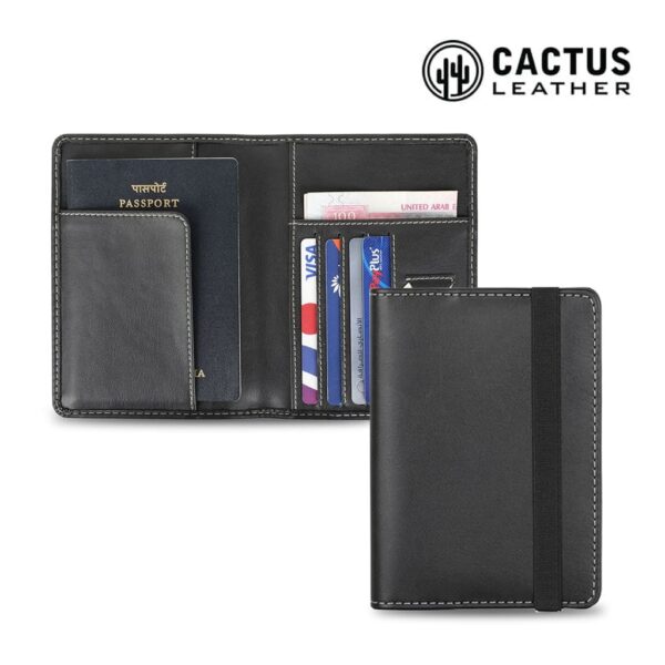 SILZ – eco-neutral® Cactus Leather Passport Wallet