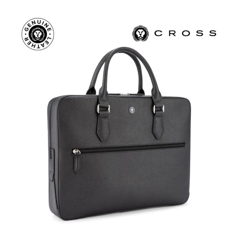 Cross Luxury Leather Briefcase – Black