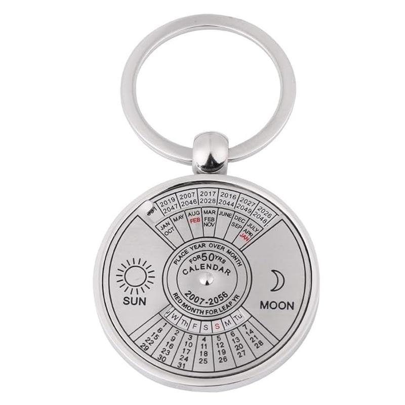 SLIGO – 50 Year Perpetual Calendar Keychain – Silver