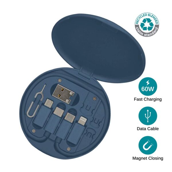 TAVIRA – @memorii Recycled Multi-Cable Set – Blue