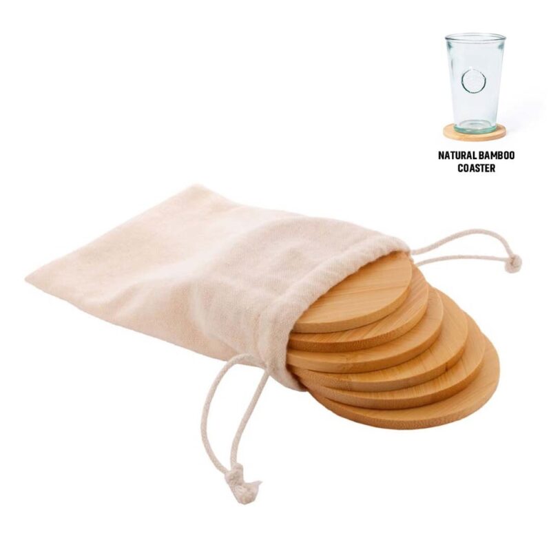 BAMBI SET – eco-neutral Set of 6 Bamboo Coasters