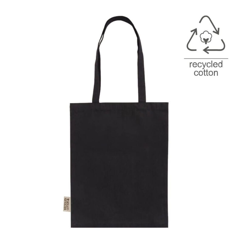 HAREN – Recycled Cotton Tote Bag (140GSM) – Black