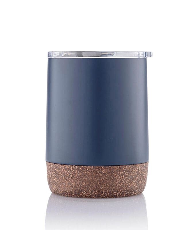 GOUDA – Hans Larsen Vacuum Mug With Cork Base – Blue