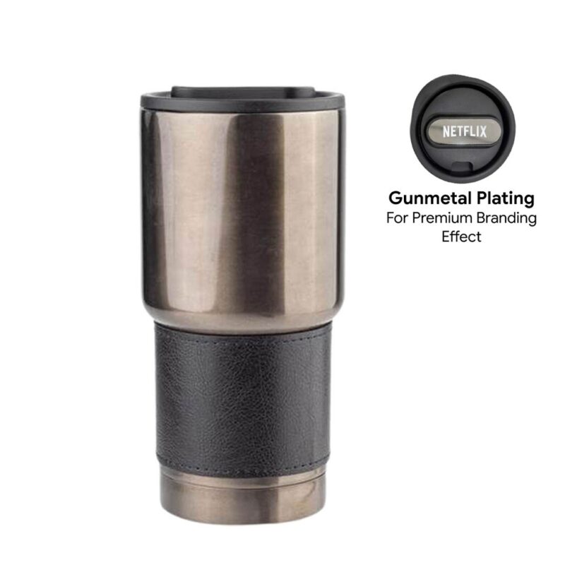 BOLIN – Hans Larsen Insulated Tumbler with Grip Sleeve 530ml – Black