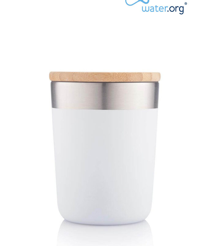 LAREN – CHANGE Collection Insulated Mug – White