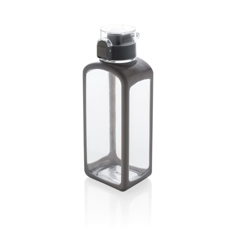 SQUARED – Lockable Leak Proof Tritan Water Bottle-Transparent