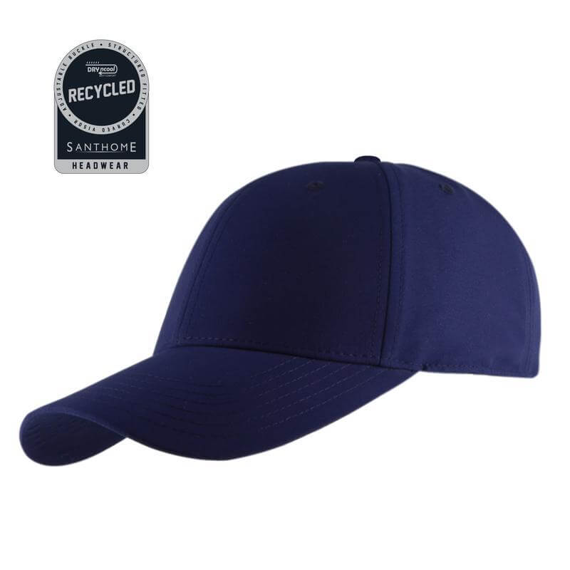 ULTRA – Santhome RPET 6 Panel DryNCool® Sport Cap – Navy Blue
