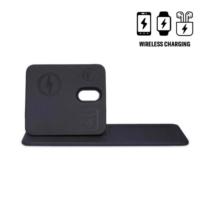 AVRON – Giftology 3-in-1 Magnetic Wireless Charger Desk Tray – Black