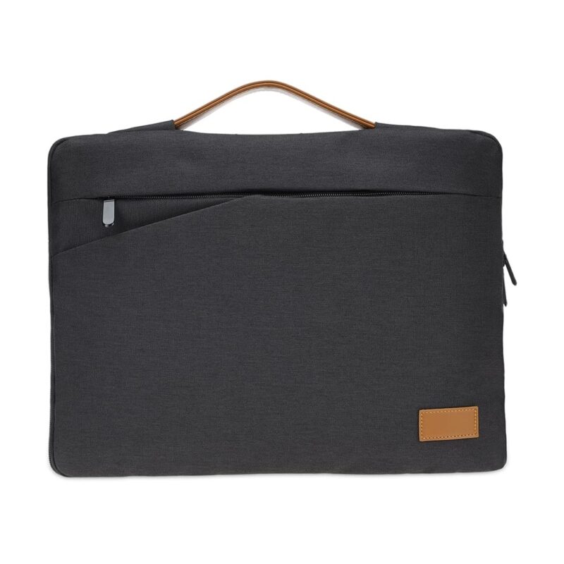 SALCEA – Santhome® 15″ Laptop Sleeve – Black/Tan