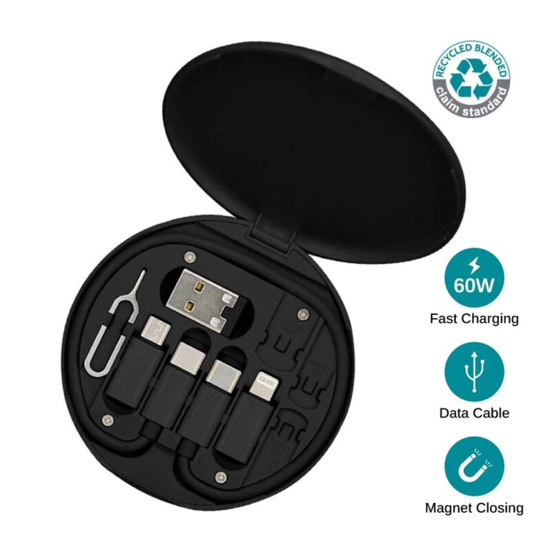 TAVIRA – @memorii Recycled Multi-Cable Set – Black