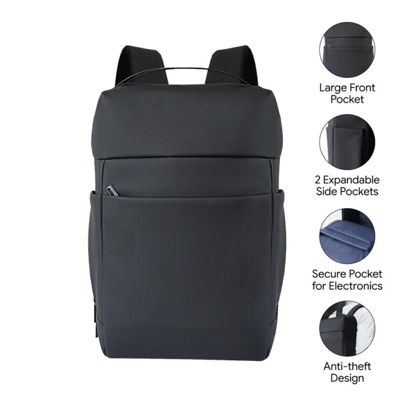HALIFAX – Santhome Deluxe 15.6″ Laptop Backpack – Black