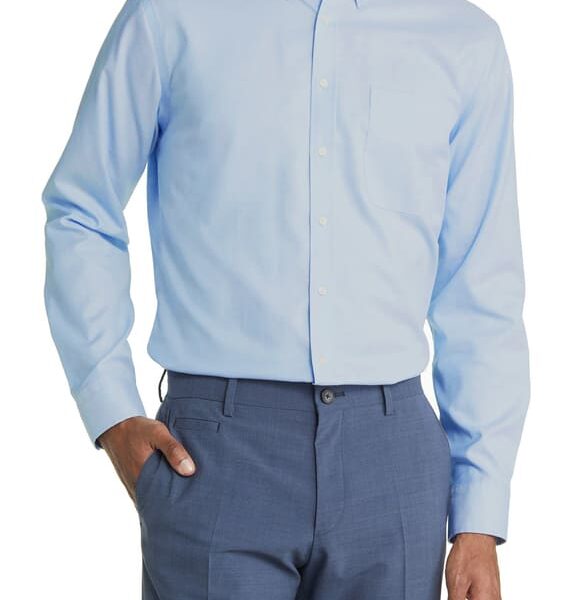 Oxford – Santhome Men’s Business Wrinkle-Free Formal Shirt