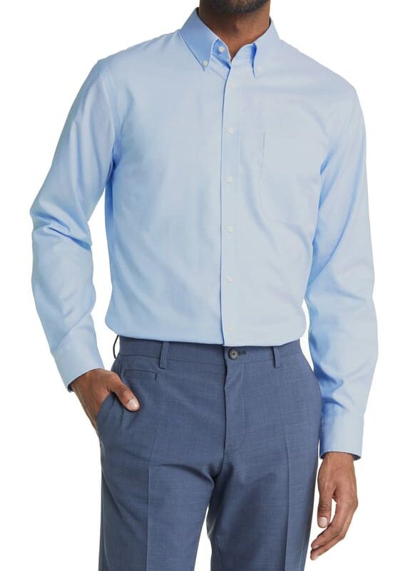 Oxford – Santhome Men’s Business Wrinkle-Free Formal Shirt