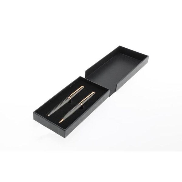 ZORY – Santhome® Gift Set of 2 Luxury Pens – Black / Gold