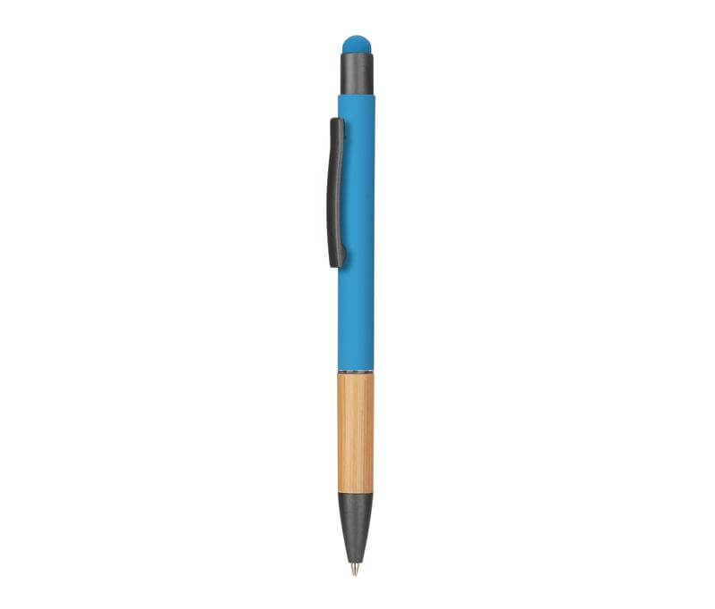 AYTOS – Metal Stylus Pen with Bamboo Grip – Blue