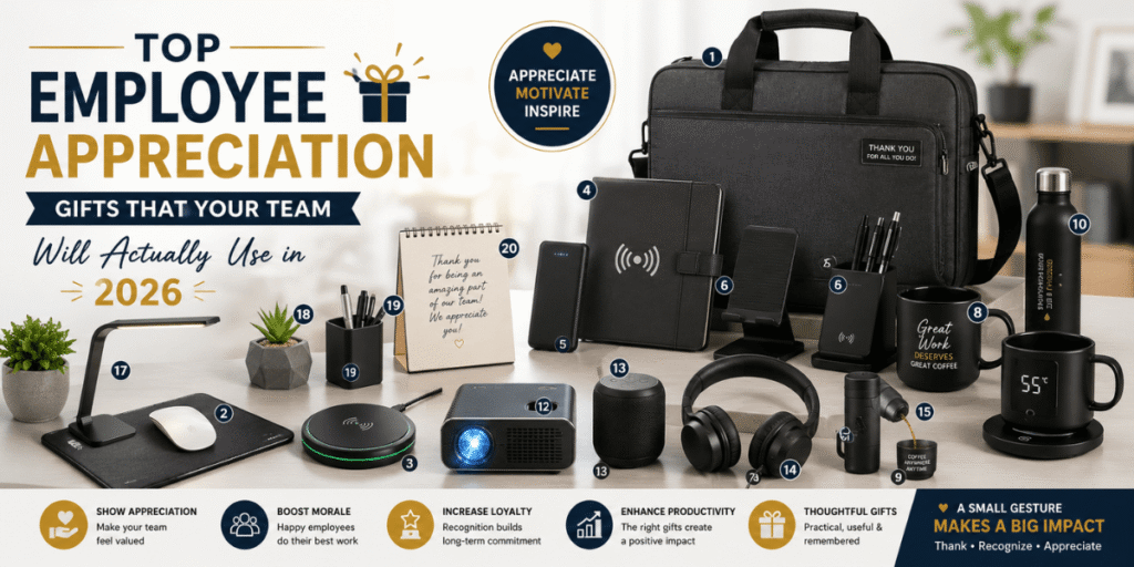 Top Employee Appreciation Gifts That Your Team Will Actually Use in 2026