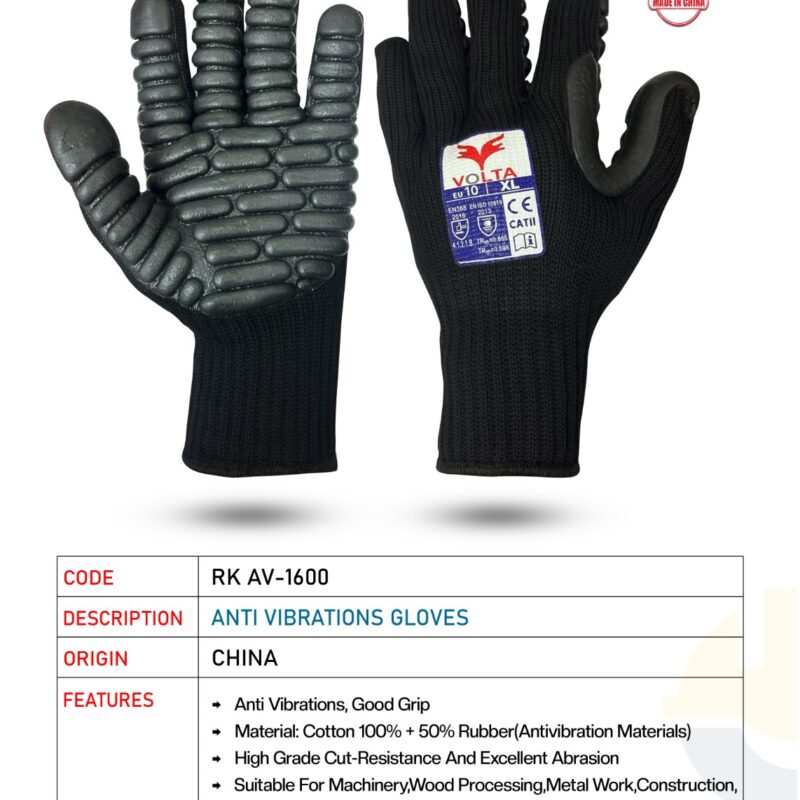 VOLTA ANTI VIBRATION GLOVES RK AV-1600