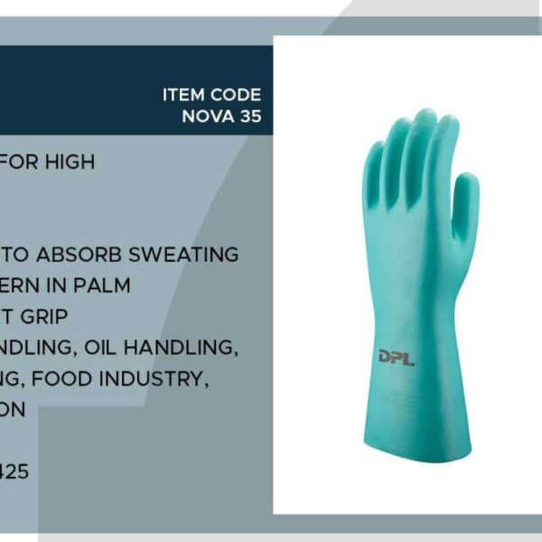 DPL NITRILE GLOVES GREEN