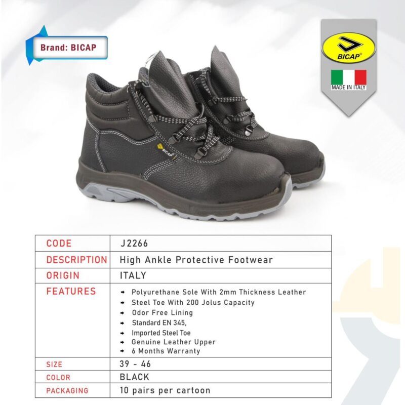 BICAP SAFETY SHOES MADE IN ITALY-HIGH ANKLE