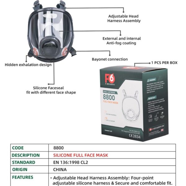Forte Silicone Full Face Mask 8800