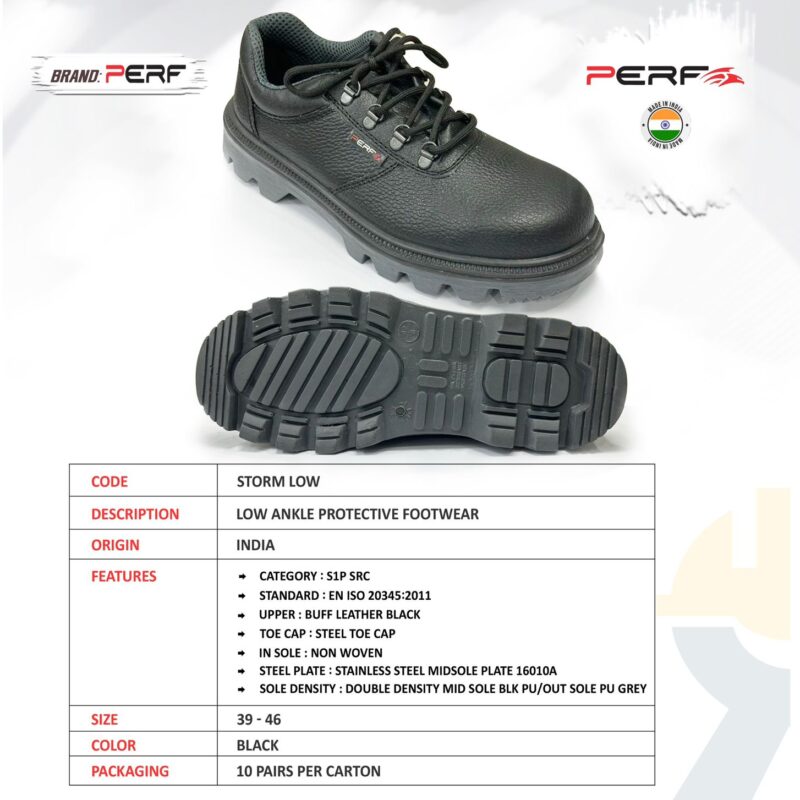 PERF SAFETY SHOE LOW ANKLE-STORM