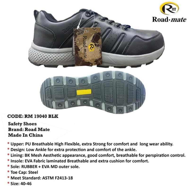 ROAD MATE SAFETY SHOES 19040 BLACK