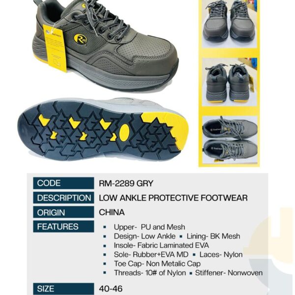 ROAD MATE SAFETY SHOES 2289 GRAY