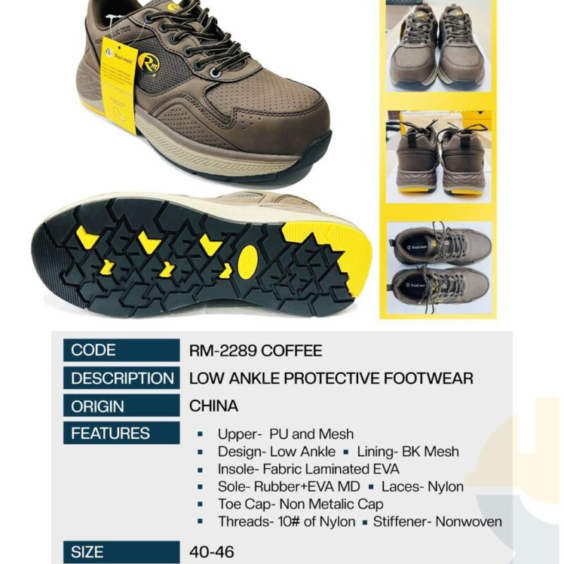 ROAD MATE SAFETY SHOES RM 2289 COFFEE