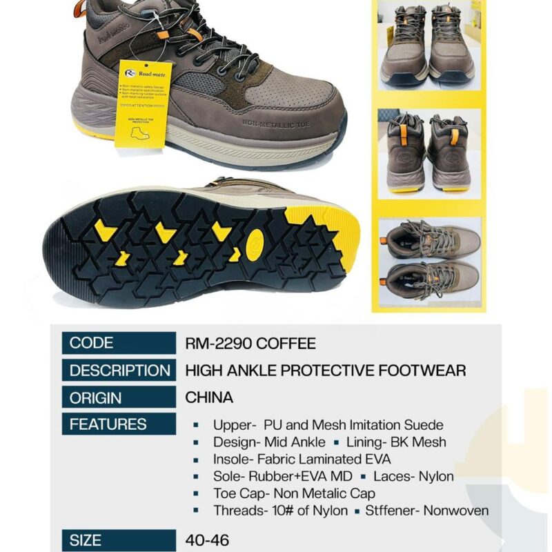 ROAD MATE SAFETY SHOES RM 2290 COFFEE