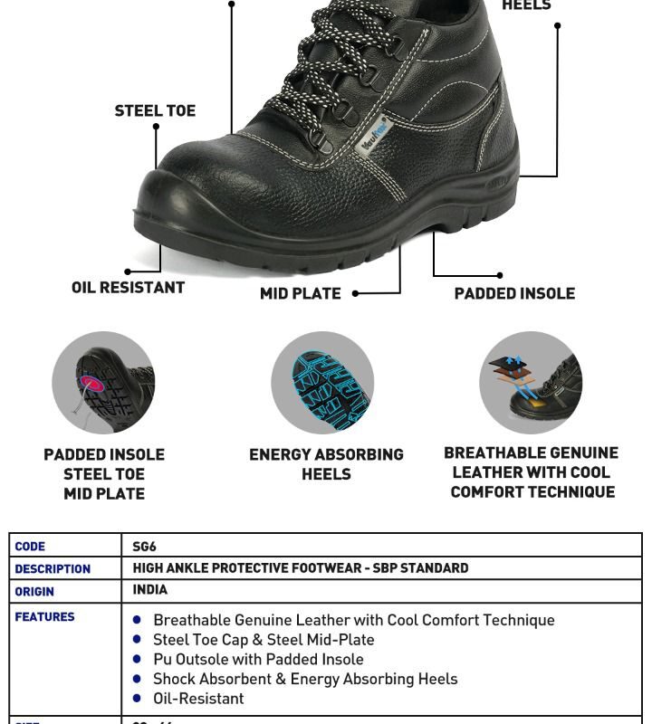 VAULTEX HIGH ANKLE SAFETY SHOES SG6