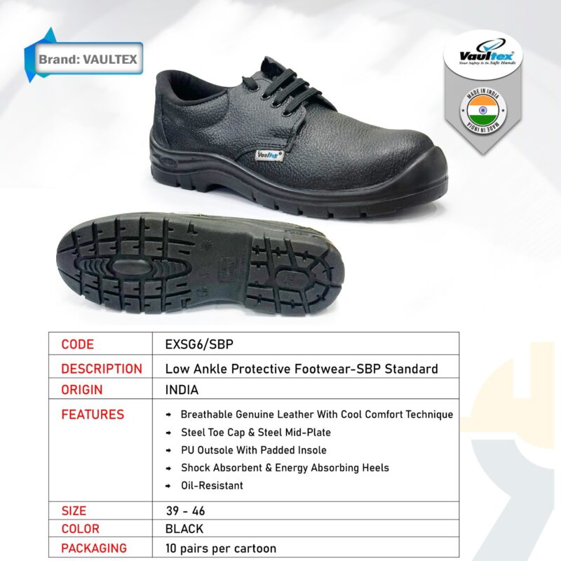 VAULTEX LOW ANKLE SAFETY SHOES MODEL-SG6