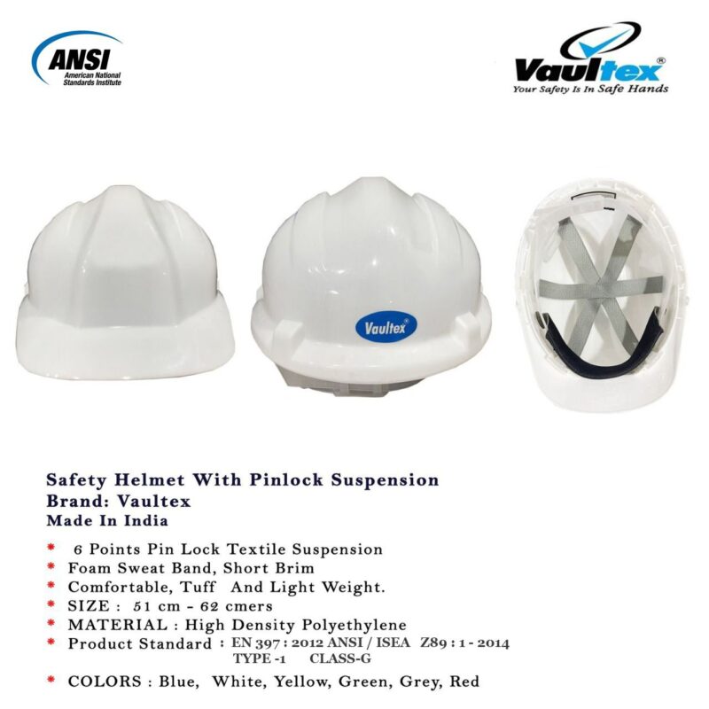 VAULTEX SAFETY HELMET WITH PINLOCK SUSPENSION-VHT