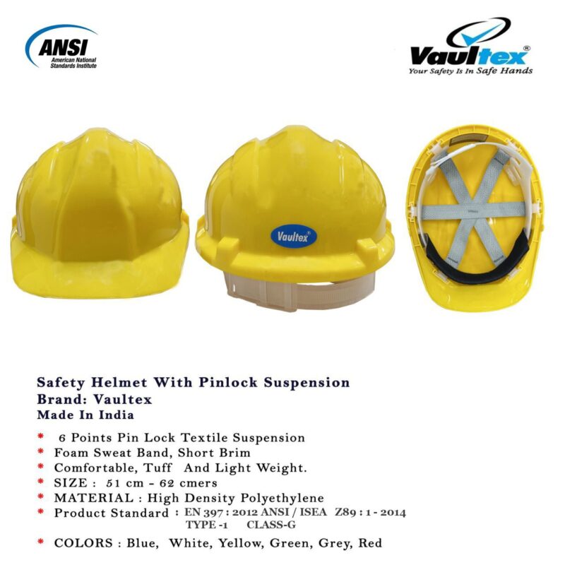VAULTEX SAFETY HELMET YELLOW-VHT