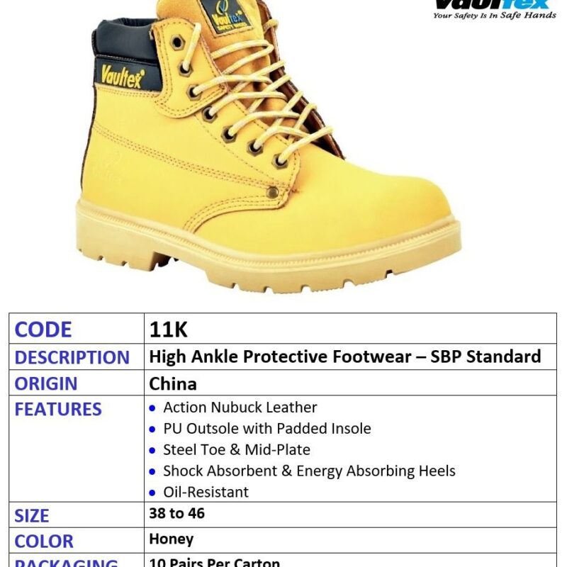 VAULTEX SAFETY SHOES HIGH ANKLE MODEL-11K