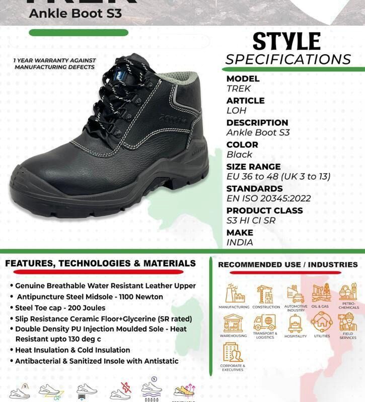 ZECCHIN SAFETY SHOES HIGH ANKLE-LOH
