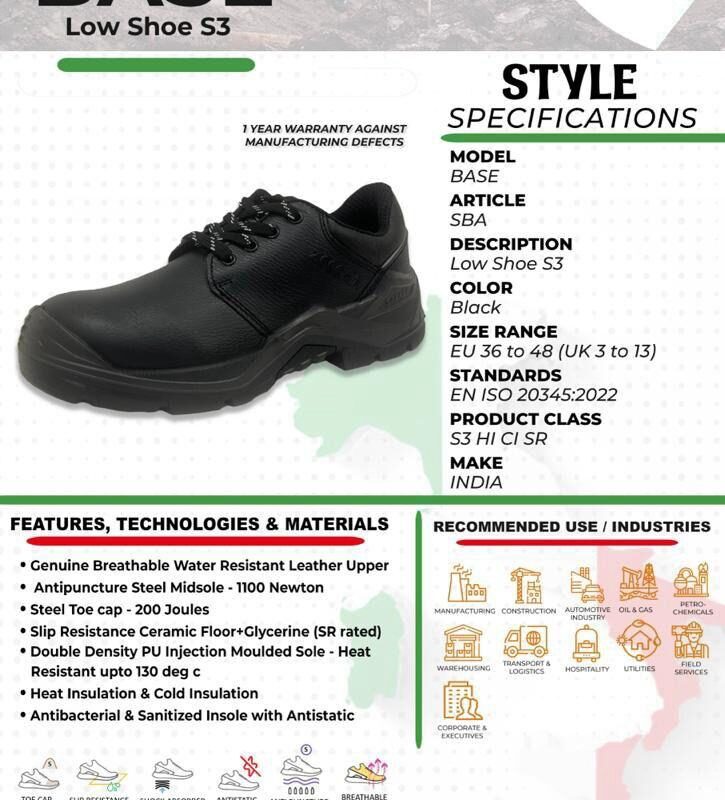 ZECCHIN SAFETY SHOES LOW ANKLE-SBA