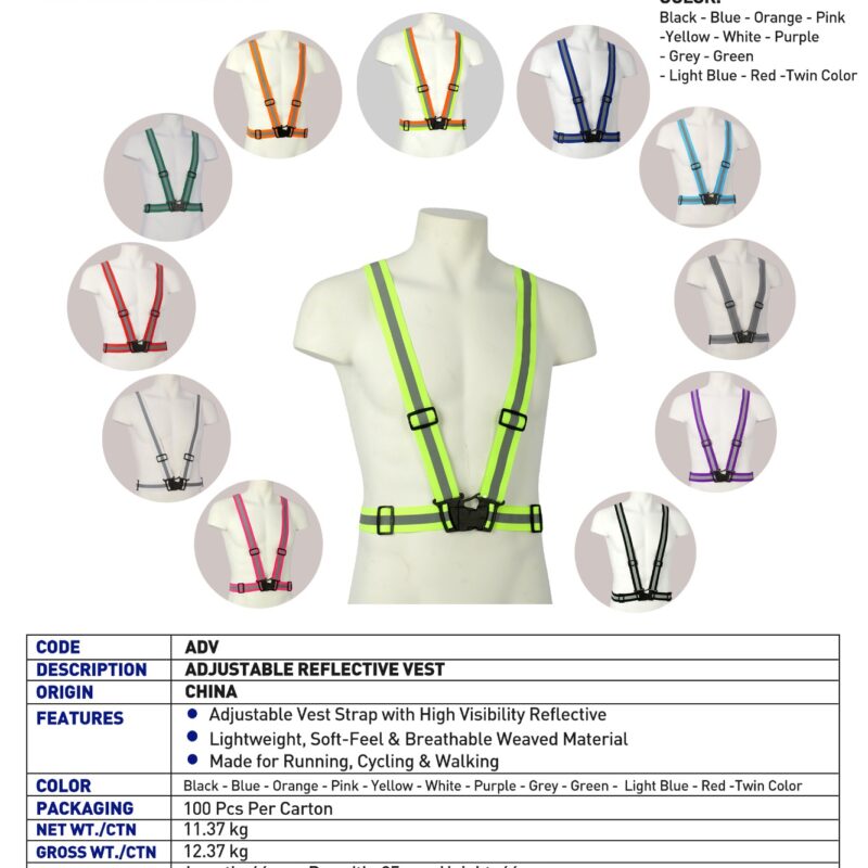 ADJUSTABLE REFLECTIVE VEST-ADV