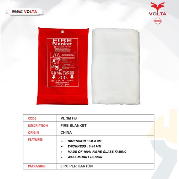 FIRE BLANKET 3M X 3M