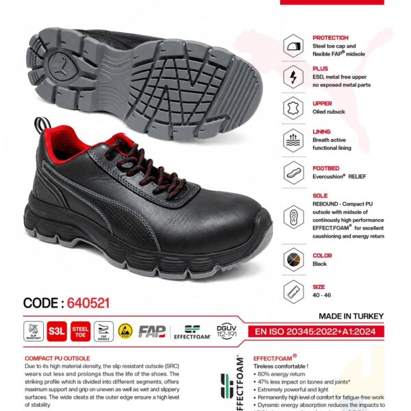PUMA – CONDOR BLACK LOW – 640521