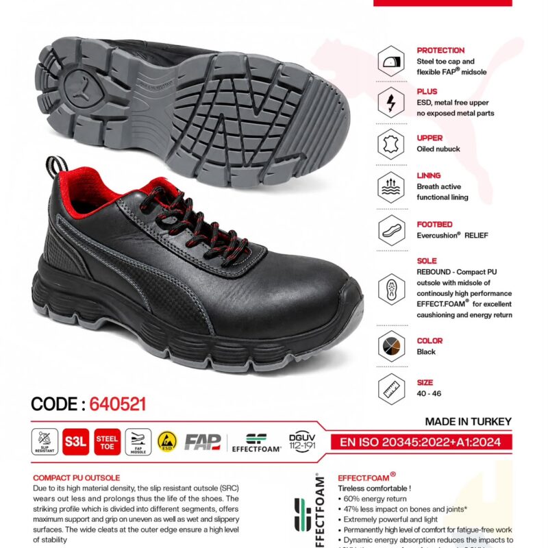 PUMA – CONDOR BLACK LOW – 640521