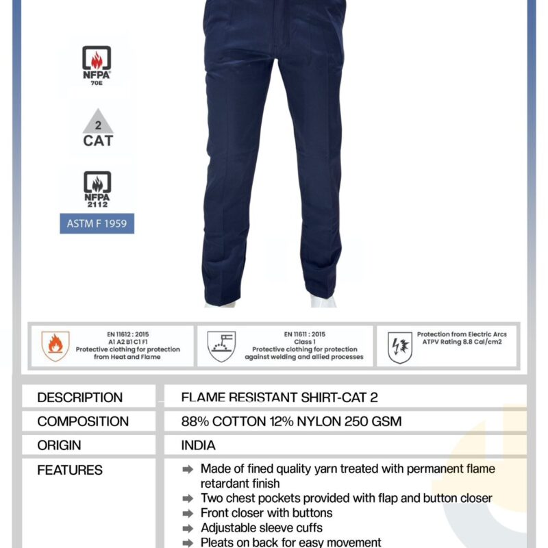 GARIOX FLAME RESISTANT PANT – CAT 2 – 8 CAL
