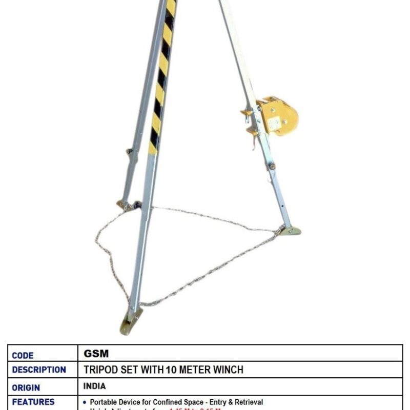 VAULTEX TRIPOD WITH 10 MTR WINCH-IGH